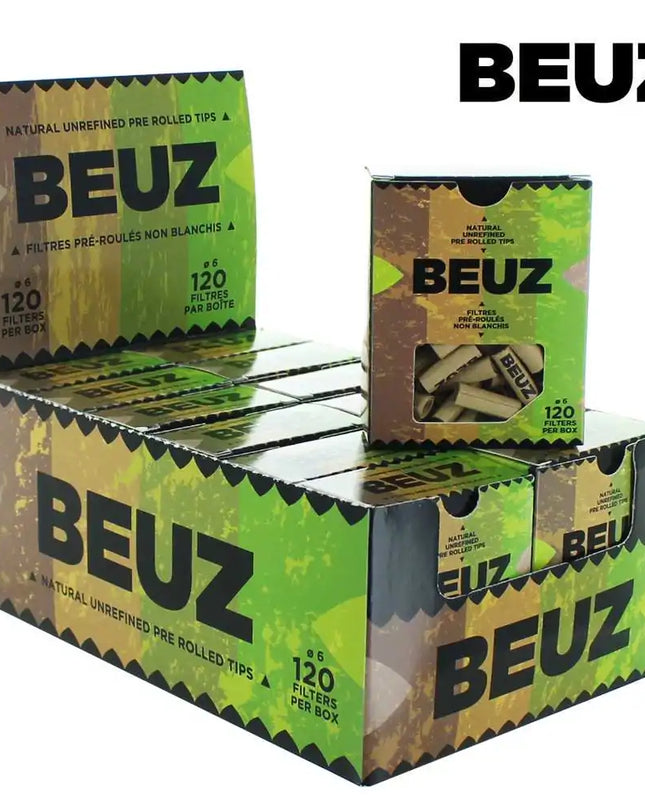 12 Boites de Filtre Carton Filtres pré-roulés Beuz (120 filtres/boite)