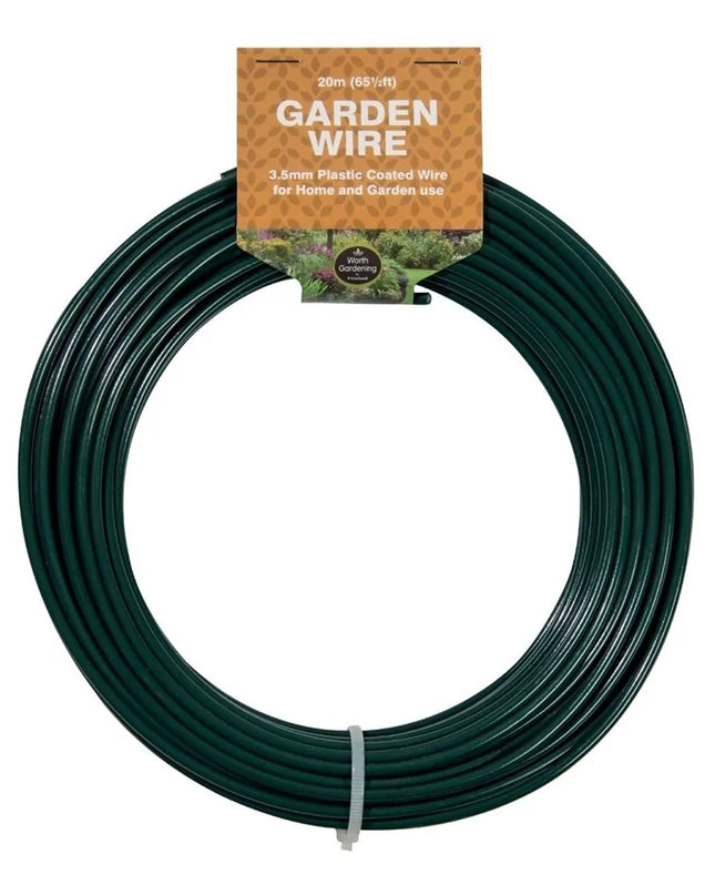 20 m de fil de jardin 3,5mm recouvert de plastique