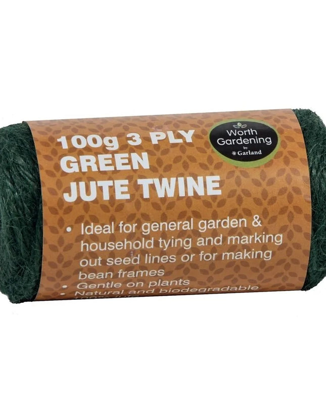 3 plis de ficelle de jute verte 100g