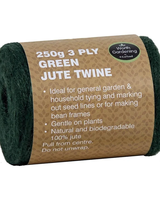3 plis de ficelle de jute verte 250g
