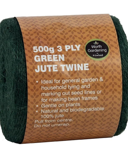 3 plis de ficelle de jute verte 500g