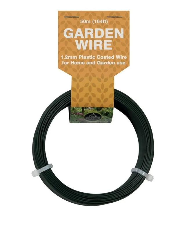 50 m de fil de jardin 1,2 mm recouvert de plastique