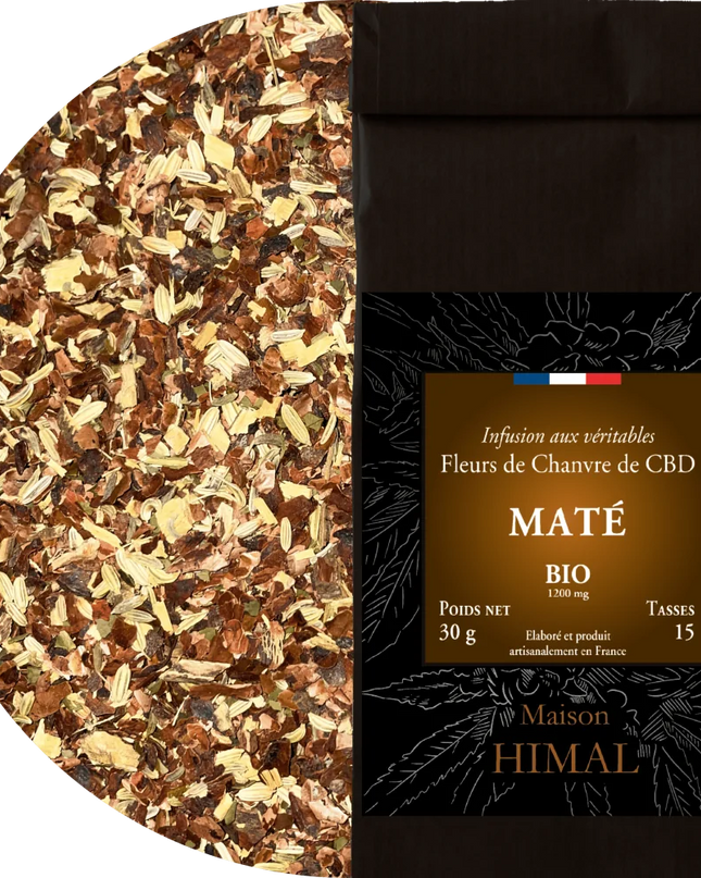 Tisane CBD bio maté - en vrac | MAISON HIMAL