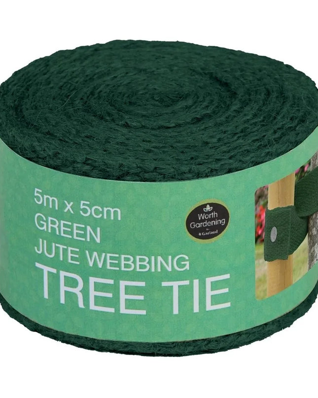 Attache d'arbre en toile de jute 5m x 5cm
