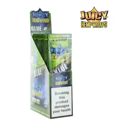 Blunt de chanvre Blue Boîte de 25 paquets | JUICY JAY'S