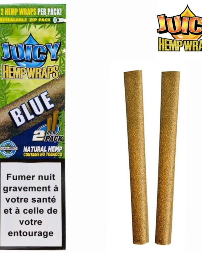 Blunt de chanvre Blue Boîte de 25 paquets | JUICY JAY'S