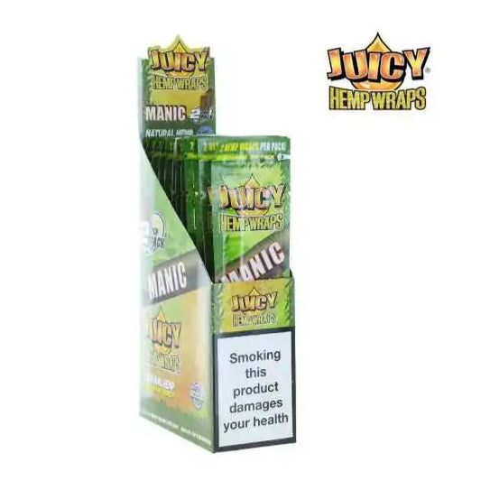Blunt de chanvre Manic Boîte de 25 paquets | JUICY JAY'S