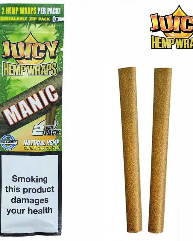 Blunt de chanvre Manic Boîte de 25 paquets | JUICY JAY'S
