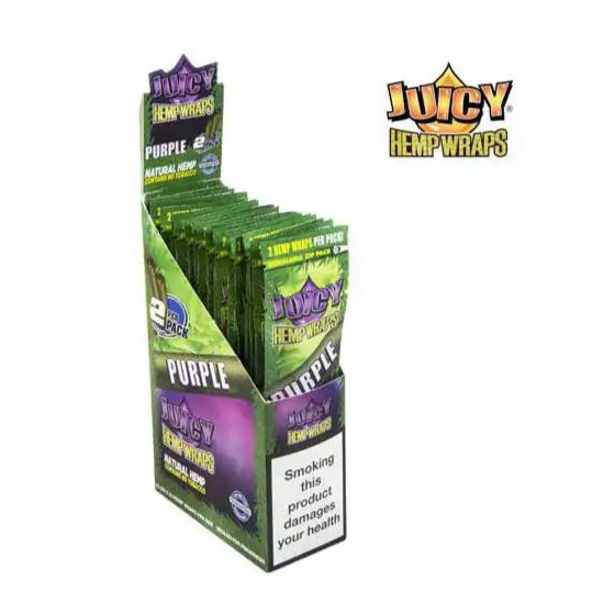 Blunt de chanvre Purple Boîte de 25 paquets | JUICY JAY'S