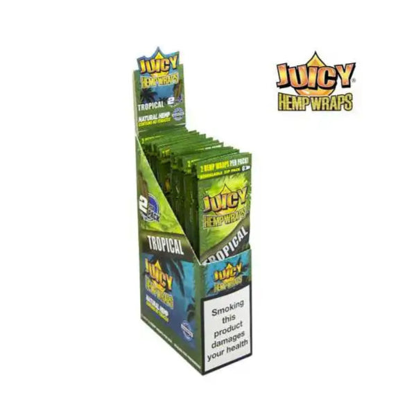 Blunt de chanvre Tropical Boîte de 25 paquets | JUICY JAY'S