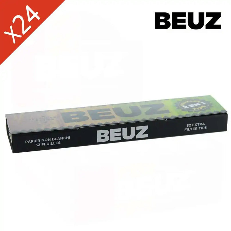Boite de 24 carnets Beuz Brown Slim King Size + Filtres