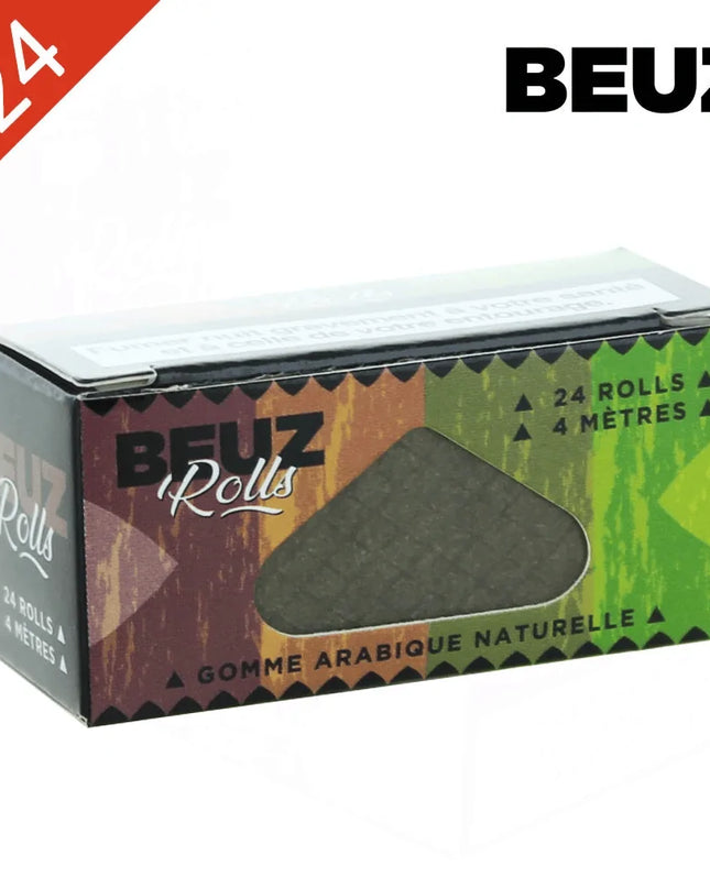 Boite de 24 Rouleaux de feuille Slim BROWN Non Blanchi BEUZ