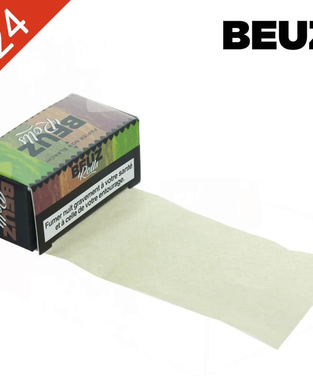 Boite de 24 Rouleaux de feuille Slim BROWN Non Blanchi BEUZ