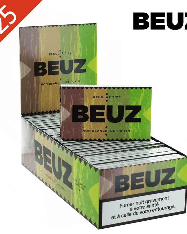 Boite de 25 Carnets Feuilles à rouler BEUZ Brown Regular