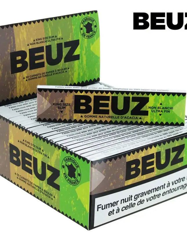 Boite de 50 carnets Beuz Brown Slim King Size