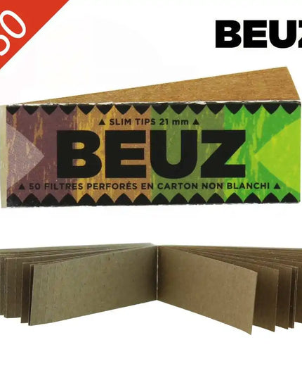 Boîte de 50 carnets de filtres à rouler Beuz
