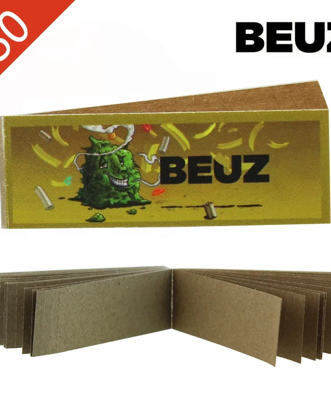 Boîte de 50 carnets de filtres perforés Brown Buds BEUZ