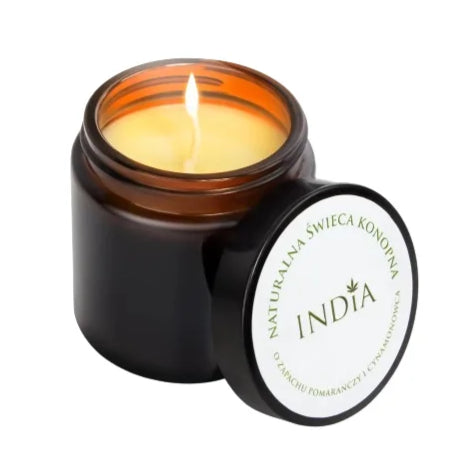 Bougie chanvre orange cannelle | INDIA
