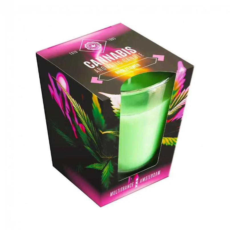 Bougie parfumée au Cannabis Rose Flower | MULTITRANCE