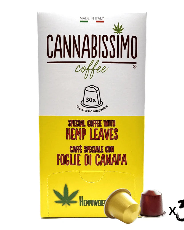 Café aux Feuilles de Chanvre Cannabissimo - 30 capsules