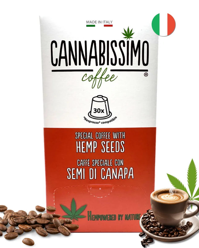 Café aux Graines de Chanvre Cannabissimo - 30 capsules
