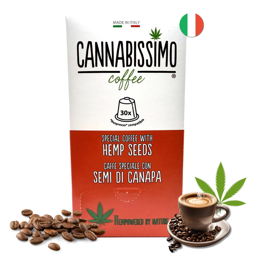 Café aux Graines de Chanvre Cannabissimo - 30 capsules