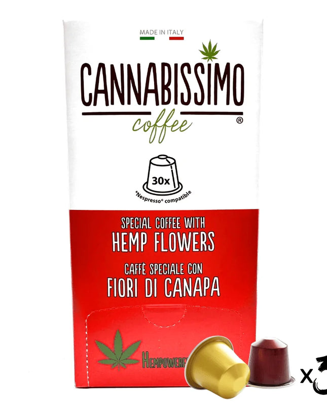 Café Cannabissimo aux Fleurs de Chanvre - 30 Capsules