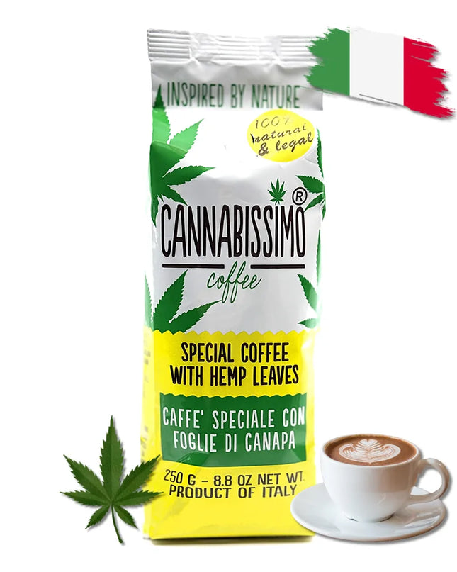 Café feuilles de chanvre - moulu | CANNABISSIMO