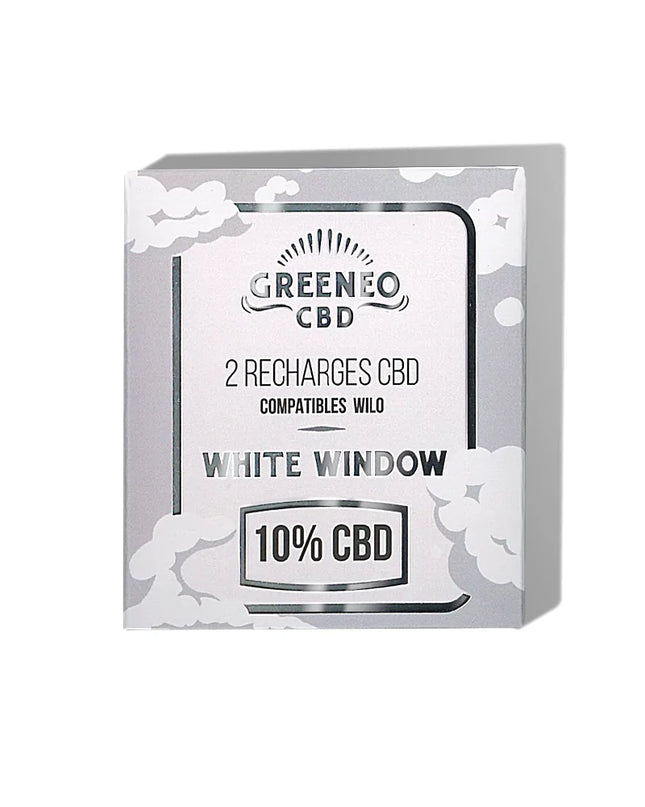 Cartouche e-liquide CBD 10% White Window - 2 pcs | GREENEO sans nicotine