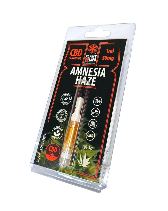 Cartouche e-liquide CBD Amnesia Haze | PLANT OF LIFE sans nicotine