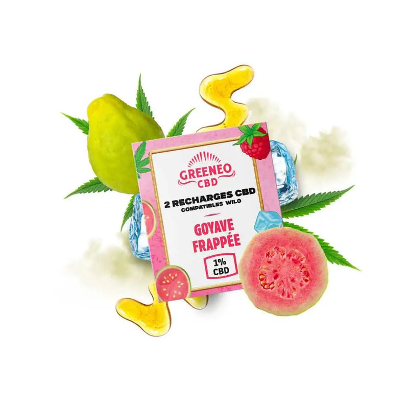 Cartouches CBD GOYAVE FRAPPÉE - 2 pcs | GREENEO