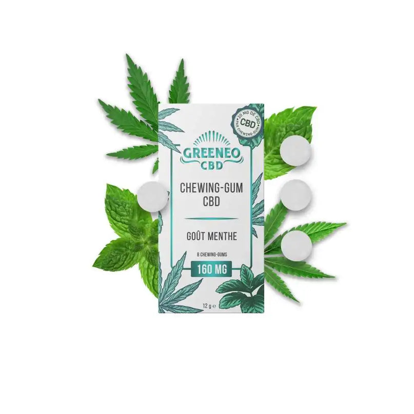 Chewing-gum CBD menthe | GREENEO