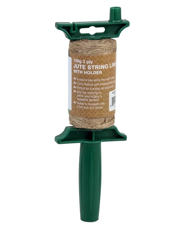 Corde de jute et support (100 g de ficelle de jute naturelle à 3 plis)