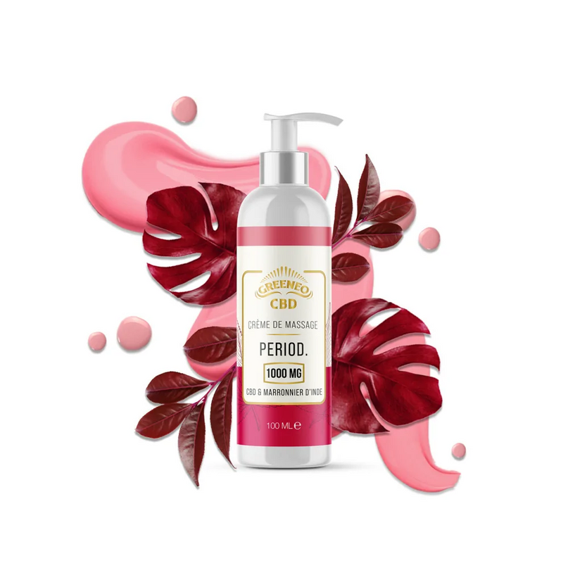 Crème de massage CBD period | GREENEO