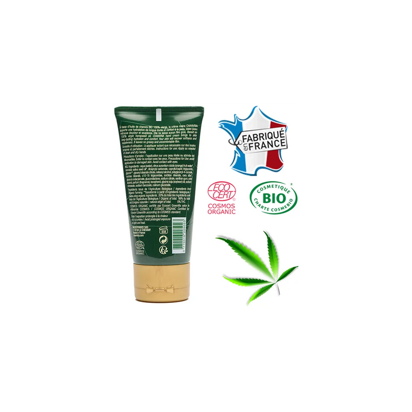 Crème mains huile de chanvre bio | CHANVRIA