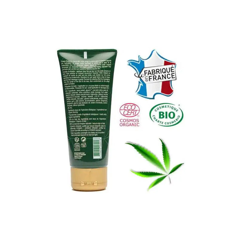 Crème pieds huile de chanvre bio | CHANVRIA