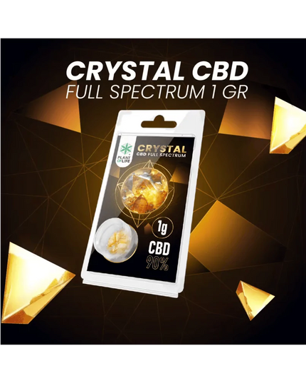 Cristaux CBD 90% full spectrum 1g | PLANT OF LIFE