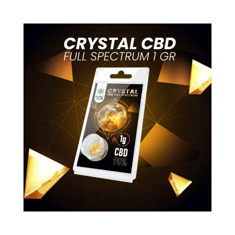 Cristaux CBD 90% full spectrum 1g | PLANT OF LIFE