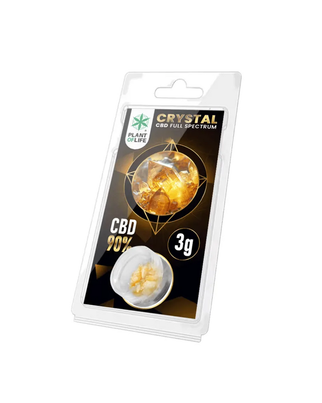 Cristaux CBD 90% full spectrum 3g | PLANT OF LIFE