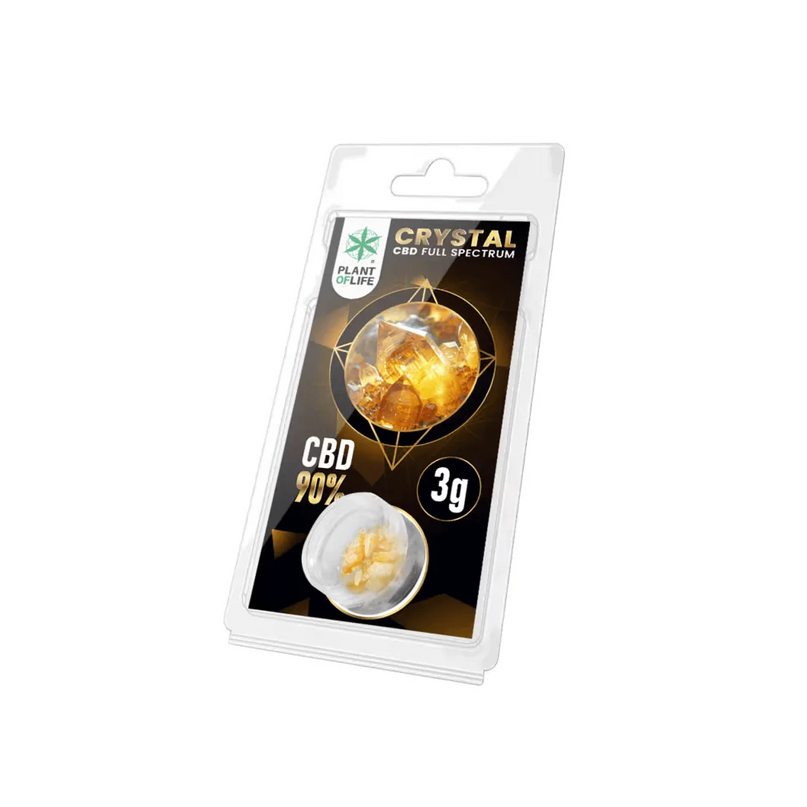Cristaux CBD 90% full spectrum 3g | PLANT OF LIFE