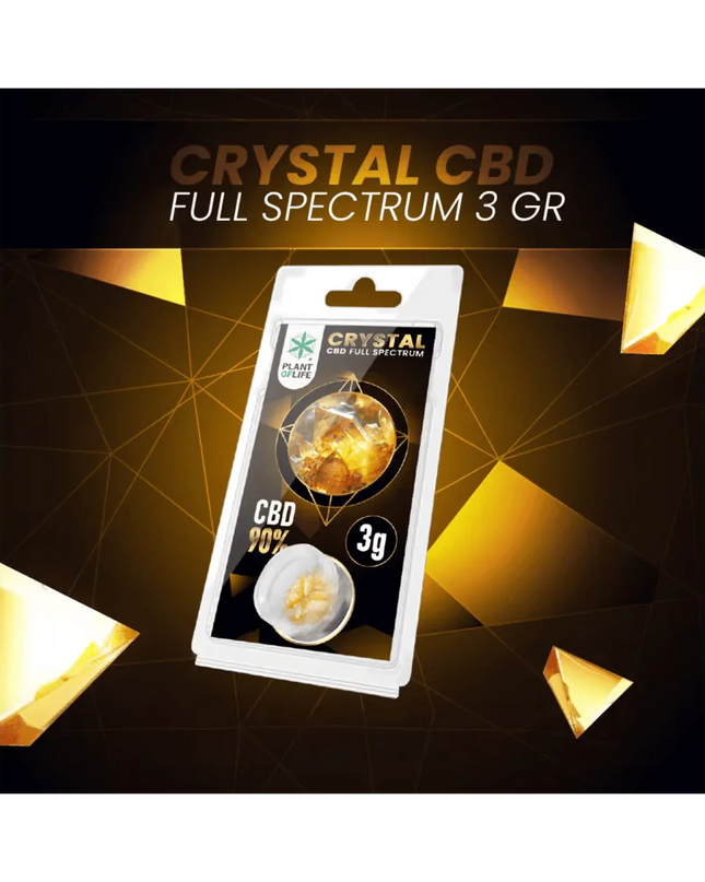 Cristaux CBD 90% full spectrum 3g | PLANT OF LIFE
