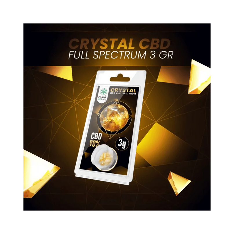 Cristaux CBD 90% full spectrum 3g | PLANT OF LIFE