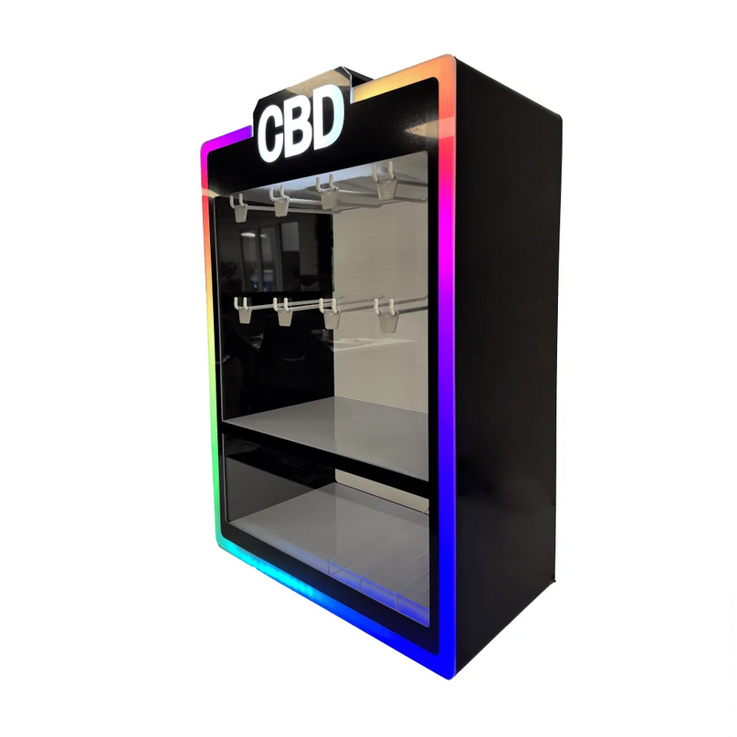 Display LED Multicolore vitrine CBD 70x50x25cm