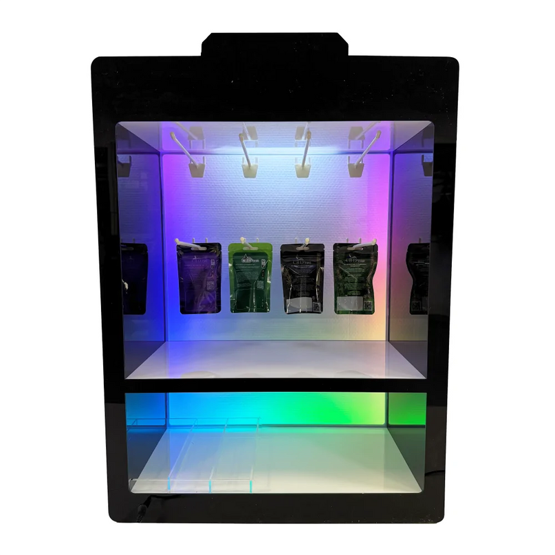 Display LED Multicolore vitrine CBD 70x50x25cm