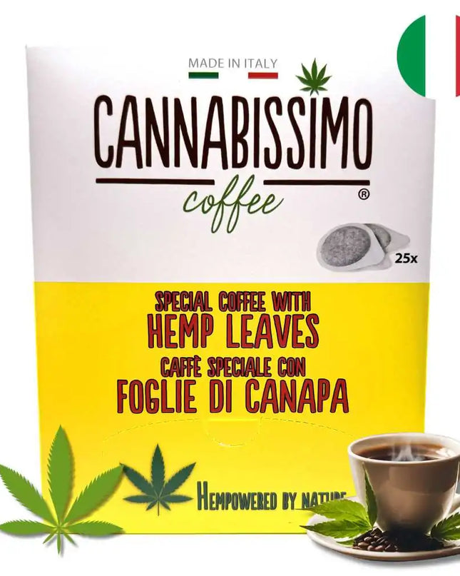 Dosettes Café aux Feuilles de Chanvre Cannabissimo - 25 dosettes
