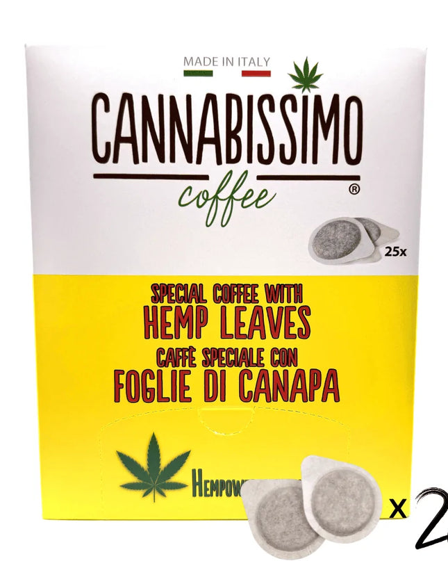 Dosettes Café aux Feuilles de Chanvre Cannabissimo - 25 dosettes