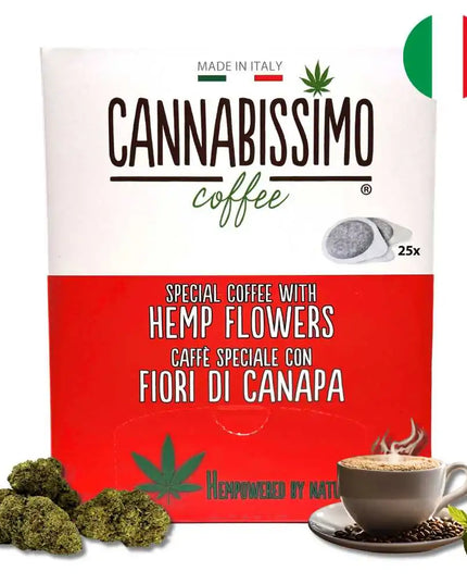 Dosettes Café aux Fleurs de Chanvre Cannabissimo - 25 dosettes