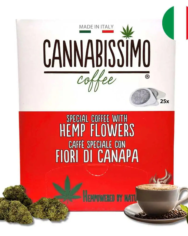 Dosettes Café aux Fleurs de Chanvre Cannabissimo - 25 dosettes