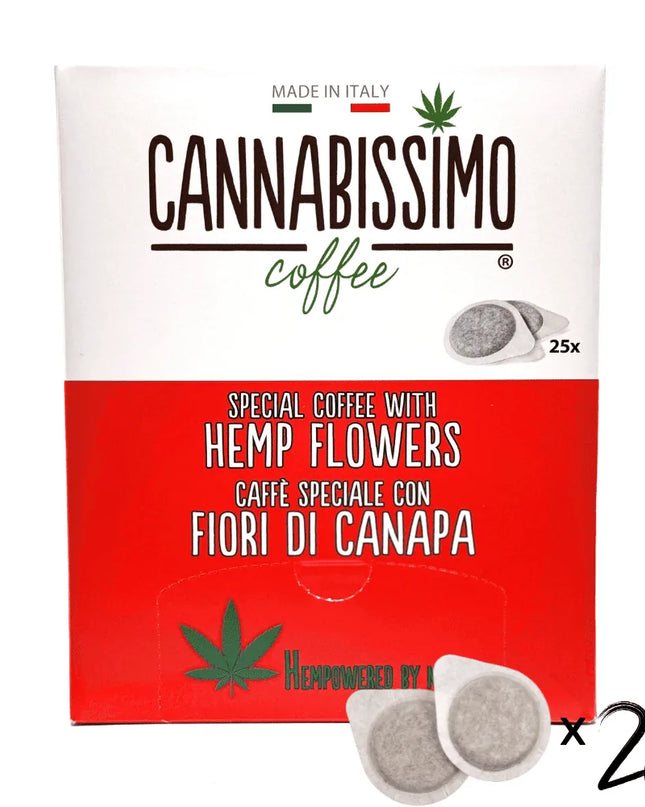 Dosettes Café aux Fleurs de Chanvre Cannabissimo - 25 dosettes