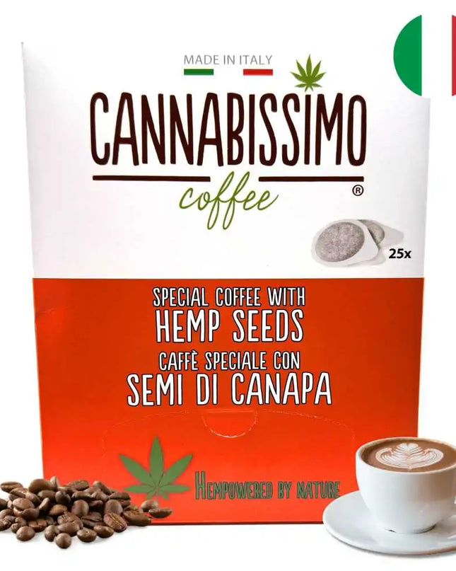 Dosettes Café aux Graines de Chanvre Cannabissimo - 25 dosettes